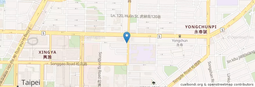 Mapa de ubicacion de 八方雲集 en Taiwan, 新北市, Taipé, 信義區.