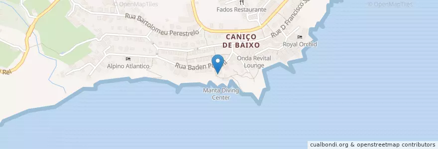 Mapa de ubicacion de Capoeira en البرتغال, Caniço.
