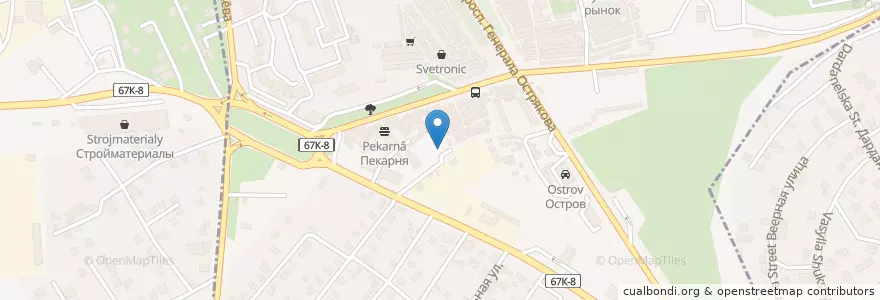 Mapa de ubicacion de Рынок en روسيا, منطقة فيدرالية جنوبية, Севастополь, Севастополь, Ленинский Район, Ленинский Округ.
