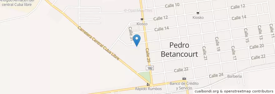 Mapa de ubicacion de ESCUELA PRIMARIA en 쿠바, Matanzas, Pedro Betancourt.