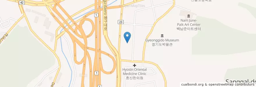 Mapa de ubicacion de 신기라성 en Südkorea, Gyeonggi-Do, 용인시, 기흥구.