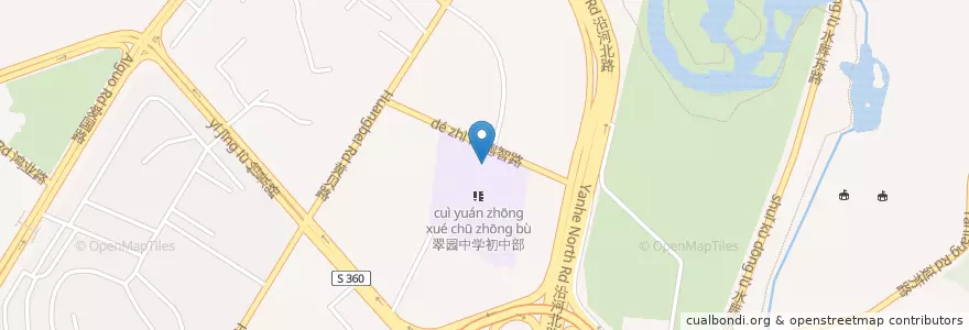 Mapa de ubicacion de 医务室 en Çin, Guangdong, Shenzhen, 罗湖区, 黄贝街道.