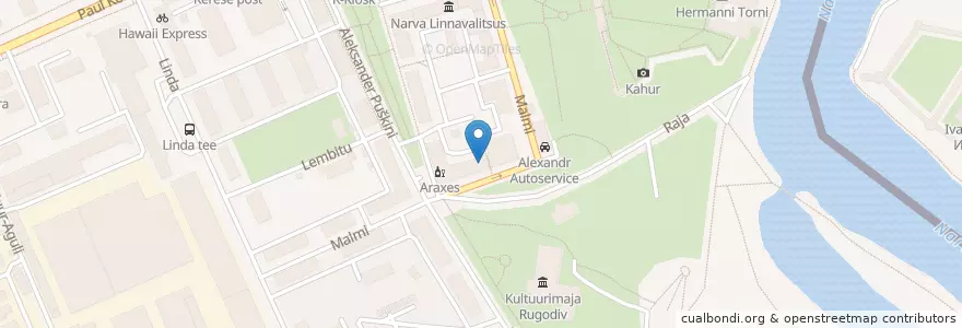 Mapa de ubicacion de German Pub en Narva Linn.