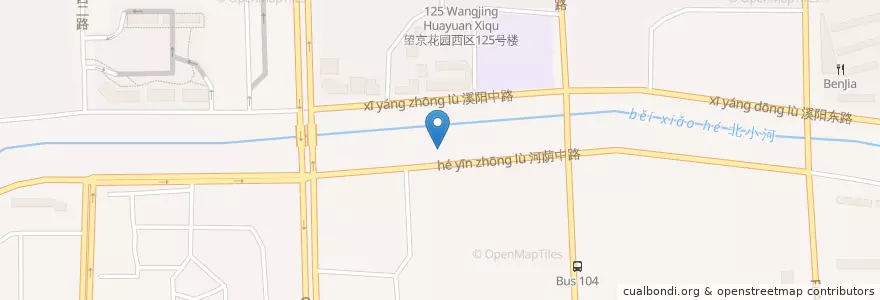 Mapa de ubicacion de 帝星咖啡 en China, Peking, Hebei, 朝阳区 / Chaoyang.