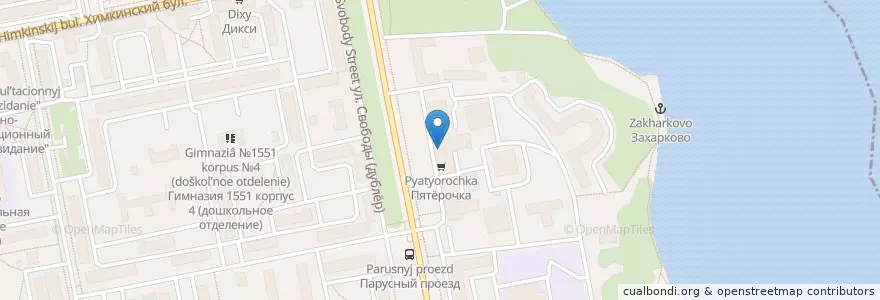 Mapa de ubicacion de LoftSmoke en Russia, Distretto Federale Centrale, Москва, Северо-Западный Административный Округ.
