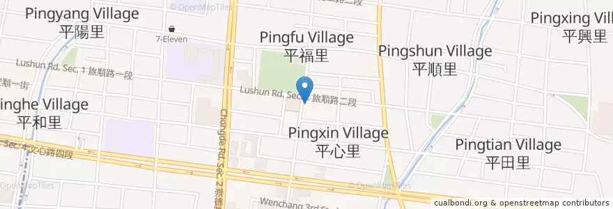 Mapa de ubicacion de 麵本初 en تایوان, تایچونگ, 北屯區.