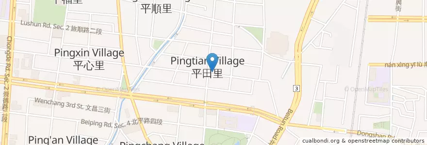 Mapa de ubicacion de 周千福鐵路便當 en 臺灣, 臺中市, 北屯區.
