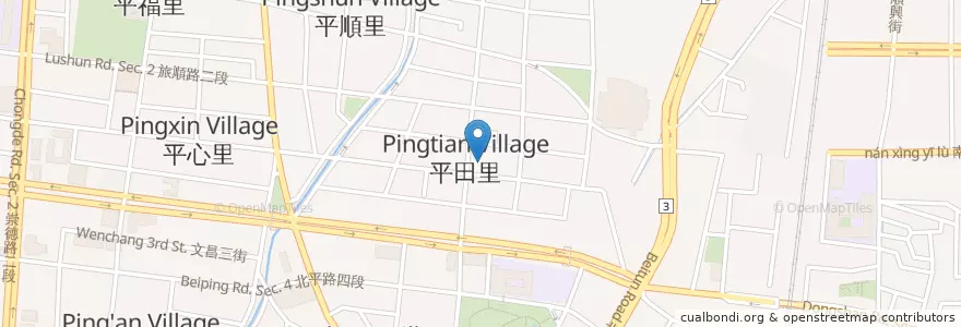 Mapa de ubicacion de 大呼過癮 en 臺灣, 臺中市, 北屯區.