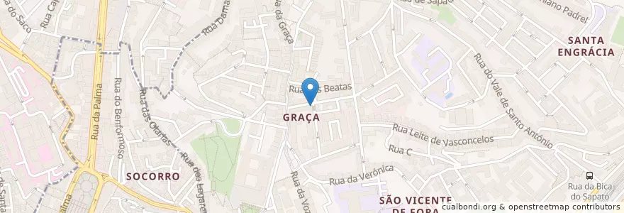 Mapa de ubicacion de Ti Ascenção en Portekiz, Área Metropolitana De Lisboa, Lisboa, Grande Lisboa, Lizbon, São Vicente.