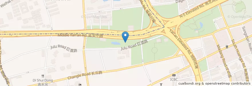 Mapa de ubicacion de 大同坊 en China, Shanghái, Huangpu.