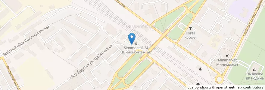 Mapa de ubicacion de Корона en 러시아, Центральный Федеральный Округ, Московская Область, Городской Округ Химки.