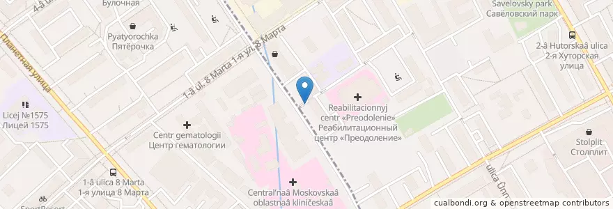 Mapa de ubicacion de Нормодент en Rusland, Centraal Federaal District, Moskou, Северный Административный Округ, Район Аэропорт.