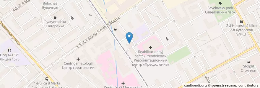 Mapa de ubicacion de Горздрав en Rússia, Distrito Federal Central, Москва, Северный Административный Округ, Район Аэропорт.