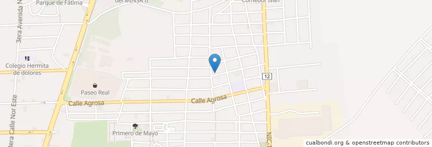 Mapa de ubicacion de Pizza en 尼加拉瓜, León, León (Municipio).