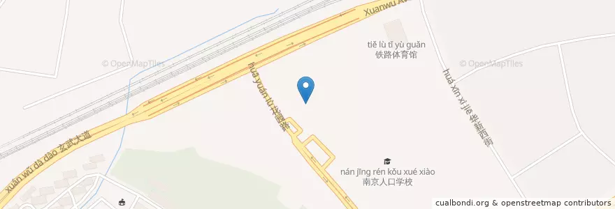 Mapa de ubicacion de 长途东站 en China, Jiangsu, Nanjing, 玄武区.