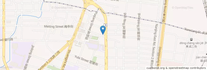 Mapa de ubicacion de 路易莎咖啡 en 臺灣, 臺中市, 北區.