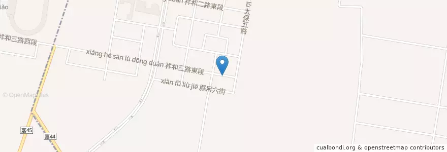 Mapa de ubicacion de 228巧味店221當歸鴨排骨 en Taïwan, Province De Taïwan, Comté De Chiayi, 太保市.