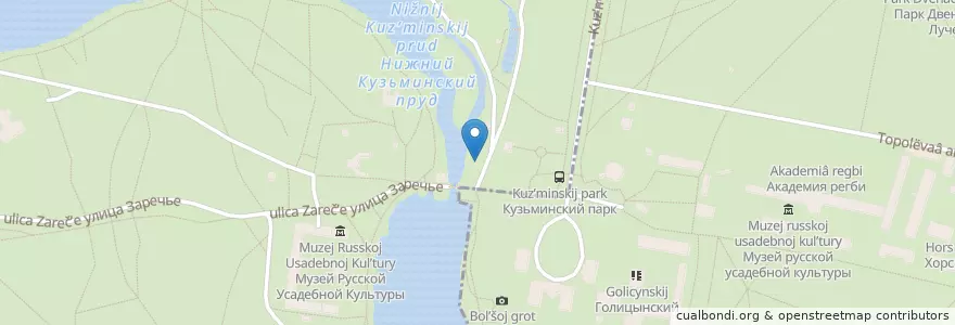 Mapa de ubicacion de Беседка en ロシア, 中央連邦管区, モスクワ, Юго-Восточный Административный Округ, Район Кузьминки.