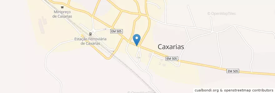 Mapa de ubicacion de Manjar Central en Portekiz, Centro, Santarém, Médio Tejo, Ourém, Caxarias.