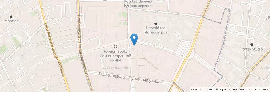 Mapa de ubicacion de Food Store en Rusia, Distrito Federal Central, Москва, Distrito Administrativo Central, Тверской Район.