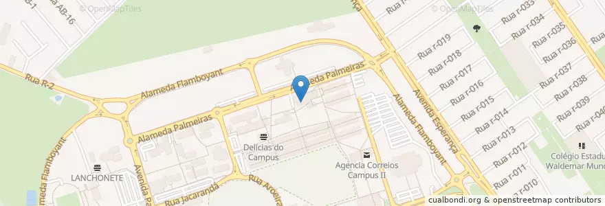 Mapa de ubicacion de Restaurante Executivo en البَرَازِيل, المنطقة المركزية الغربية, غوياس, Região Geográfica Intermediária De Goiânia, Microrregião De Goiânia, غويانيا.