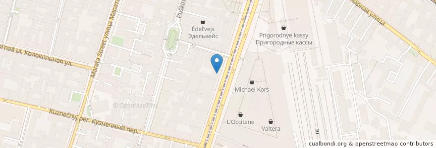 Mapa de ubicacion de #Кофейня №1 en Russie, District Fédéral Du Nord-Ouest, Oblast De Léningrad, Saint-Pétersbourg, Центральный Район, Владимирский Округ.
