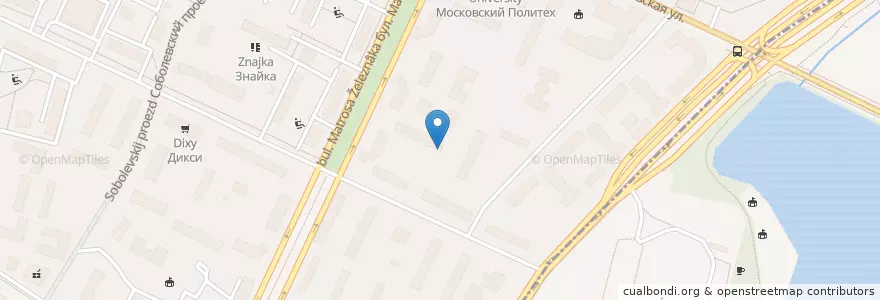 Mapa de ubicacion de Молочная кухня en Rusland, Centraal Federaal District, Moskou, Северный Административный Округ, Район Коптево.