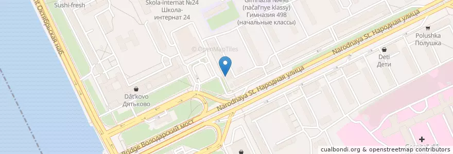 Mapa de ubicacion de Горные вершины en 俄罗斯/俄羅斯, Северо-Западный Федеральный Округ, 列宁格勒州, Санкт-Петербург, Невский Район.