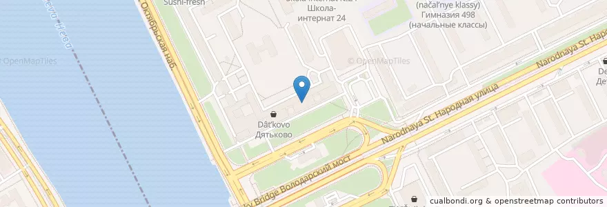 Mapa de ubicacion de Сбербанк en Rusia, Северо-Западный Федеральный Округ, Óblast De Leningrado, San Petersburgo, Невский Район.