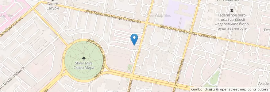 Mapa de ubicacion de Coffee Hub en Russia, Distretto Federale Centrale, Калужская Область, Городской Округ Калуга.