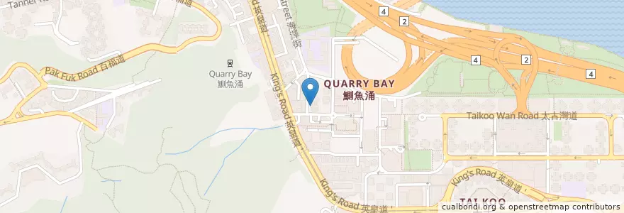 Mapa de ubicacion de DHL en China, Guangdong, Hong Kong, Pulau Hong Kong, Wilayah Baru, 東區 Eastern District.