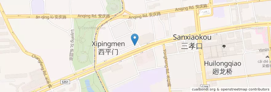 Mapa de ubicacion de 中国建设银行 en 중국, 안후이성, 허페이시, 蜀山区 (Shushan), 合肥市区, 三孝口街道.
