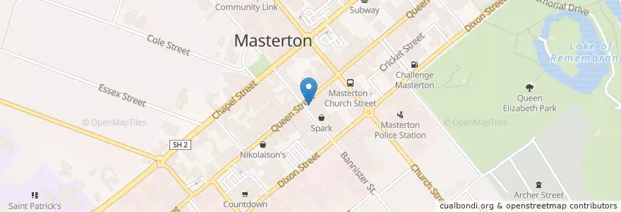 Mapa de ubicacion de Masterton District Council en Nova Zelândia, Wellington, Masterton District.