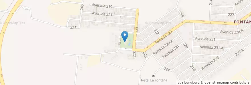 Mapa de ubicacion de Complejo Recreativo - CLUB FONTANAR en Cuba, La Havane, Boyeros.