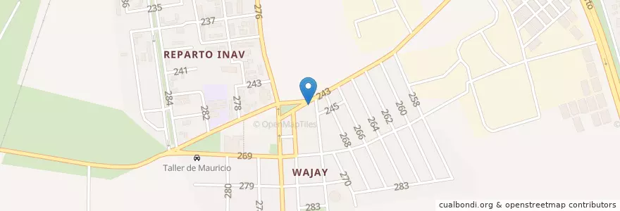 Mapa de ubicacion de Ranchon en Cuba, La Habana, Boyeros.
