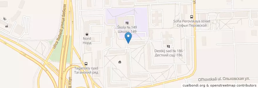 Mapa de ubicacion de Участковый en ロシア, ウラル連邦管区, スヴェルドロフスク州, エカテリンブルク管区.