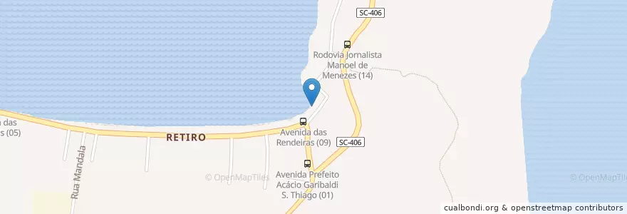 Mapa de ubicacion de Bar do Boni en Brezilya, Güney Bölgesi, Santa Catarina, Microrregião De Florianópolis, Região Geográfica Intermediária De Florianópolis, Florianópolis.