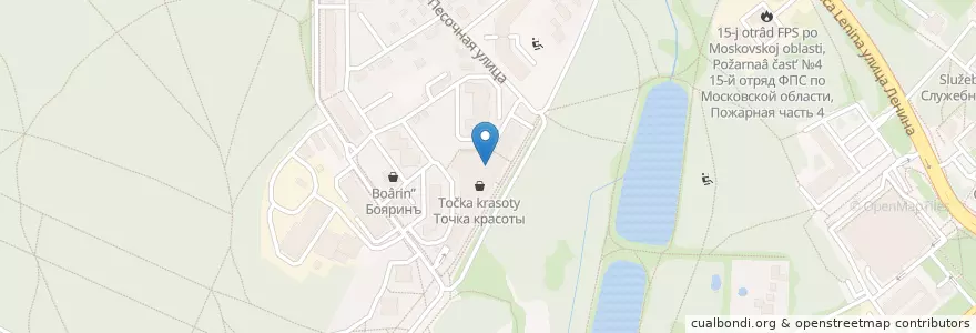 Mapa de ubicacion de ДентА en روسيا, Центральный Федеральный Округ, محافظة موسكو, Городской Округ Красногорск.