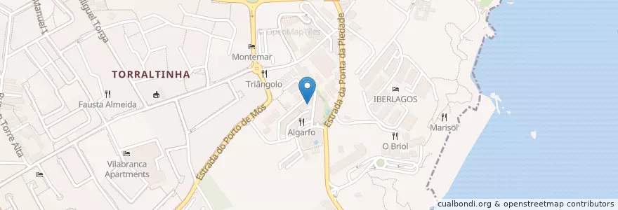 Mapa de ubicacion de Restaurante Paraiso en پرتغال, Algarve, Algarve, فارو, لاگوس, São Gonçalo De Lagos.