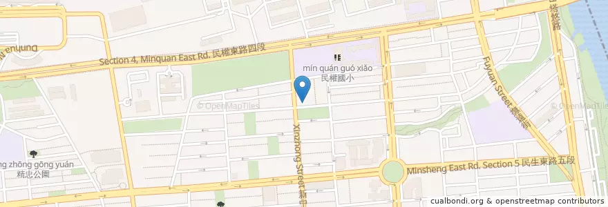 Mapa de ubicacion de 九州鬆餅 en Taïwan, Nouveau Taipei, Taipei, District De Songshan.