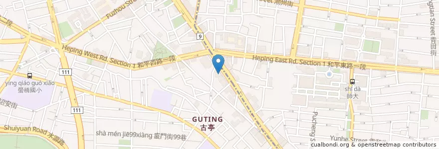 Mapa de ubicacion de 米哥烘焙坊 en 臺灣, 新北市, 臺北市, 中正區.