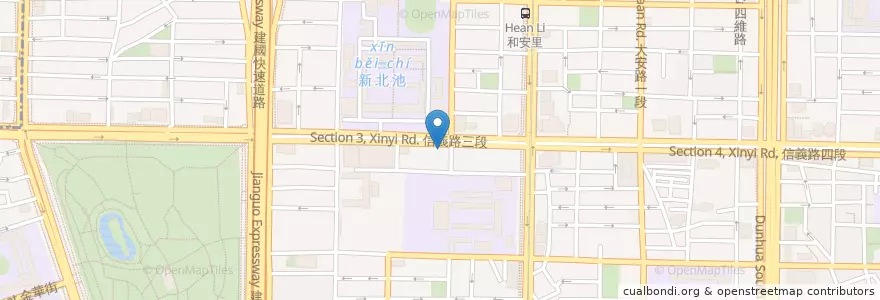 Mapa de ubicacion de 智慧文具 en تایوان, 新北市, تایپه, 大安區.