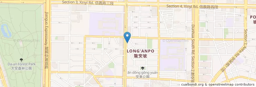 Mapa de ubicacion de crush誇許早午餐下午茶 en 臺灣, 新北市, 臺北市, 大安區.