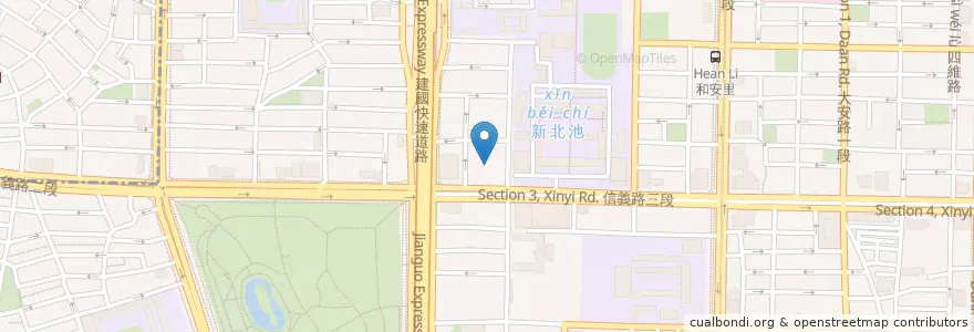 Mapa de ubicacion de 升來中醫診所 en تایوان, 新北市, تایپه, 大安區.