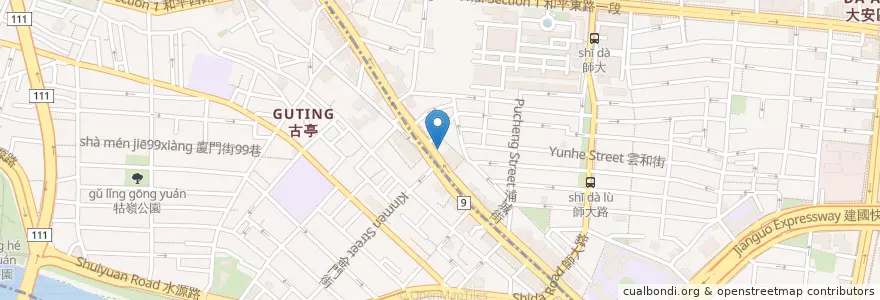 Mapa de ubicacion de 福岡日式簡餐 en Taiwán, Nuevo Taipéi, Taipéi, 中正區.