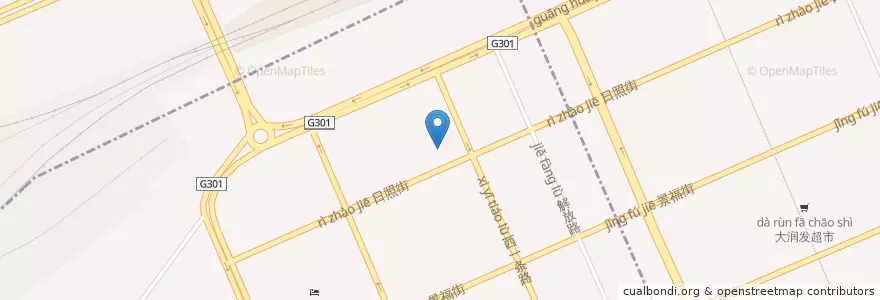 Mapa de ubicacion de 教育第五幼儿园 en Çin, Heilongjiang, 牡丹江市, 西安区, 火炬街道.