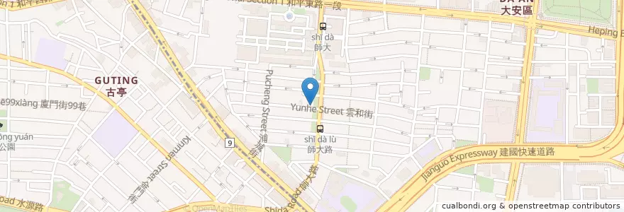 Mapa de ubicacion de may姐 en تایوان, 新北市, تایپه, 大安區.