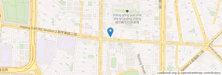 Mapa de ubicacion de 陳記腸蚵麵線 en Taiwan, 新北市, Taipé, 大安區.