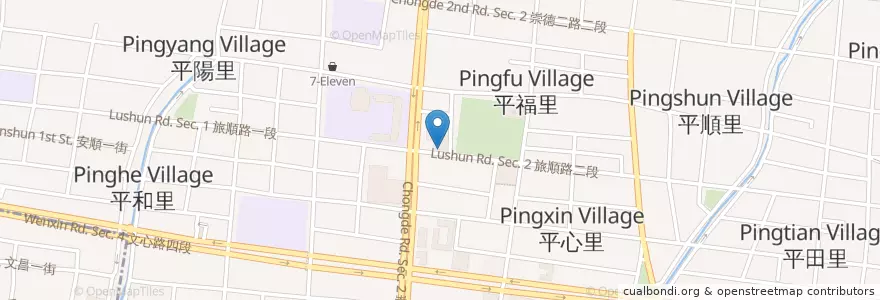 Mapa de ubicacion de 老井極上燒肉 en 타이완, 타이중 시, 베이툰 구.