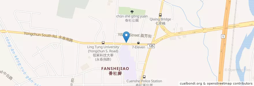 Mapa de ubicacion de 米夏費德爾 en 臺灣, 臺中市, 南屯區.